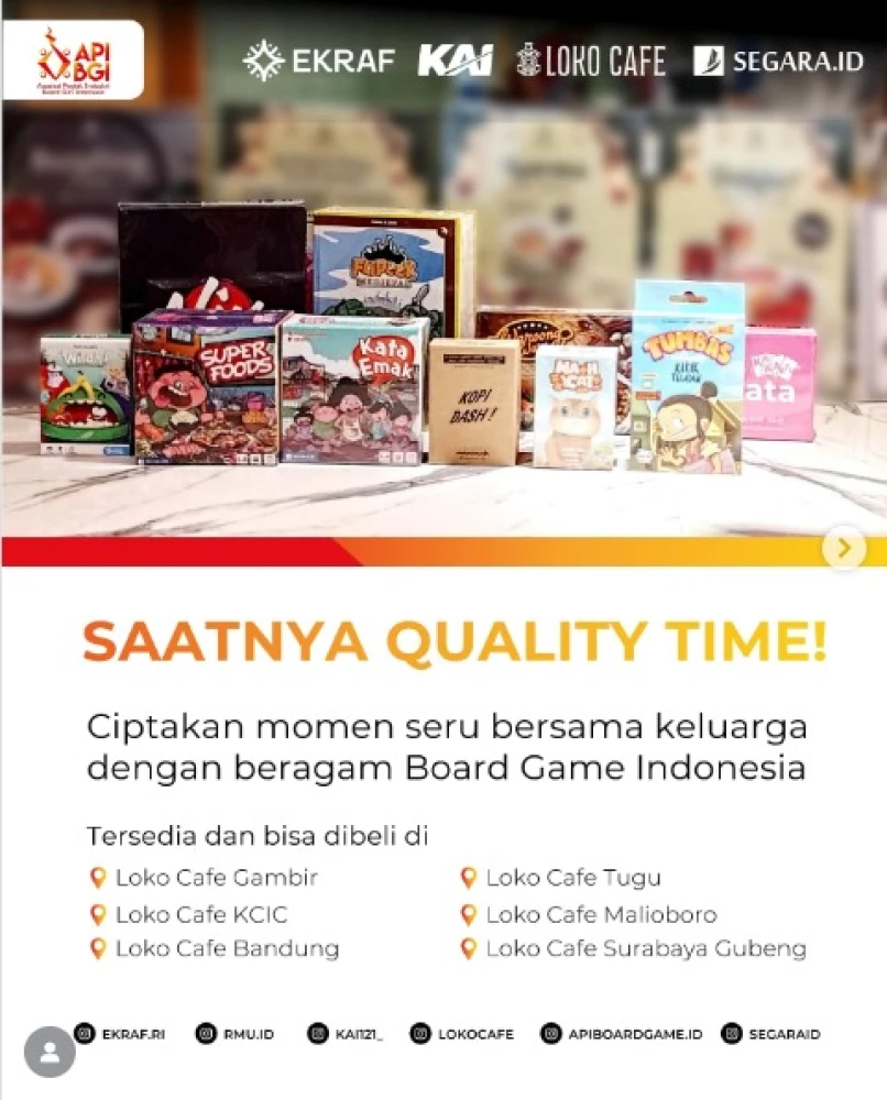 Board Games di Loko Cafe PT KAI